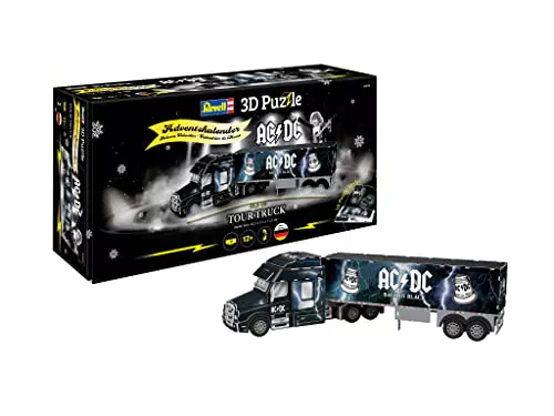 Revell Adventskalender AC/DC Truck I Modell Adventkalender I Adventskalender für Jung Alt I Adventkalender zum Basteln I Adventkalender zum Selbermachen I Ab 10 Jahren