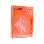 Rezeptpapier farbig Maestro Colour A4 gr. 80 ff. 500 - Farbe Orange