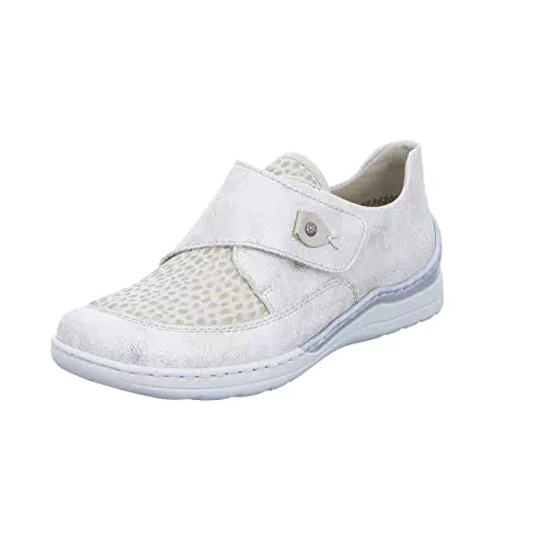 Rieker Damen 48951 Slipper, beige