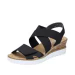 Rieker Damen V38g8 Sandale, Black V38g8 00