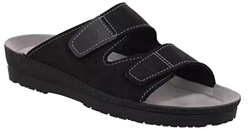 Rohde Herren Leder Pantoletten Clogs Neustadt-H 1507