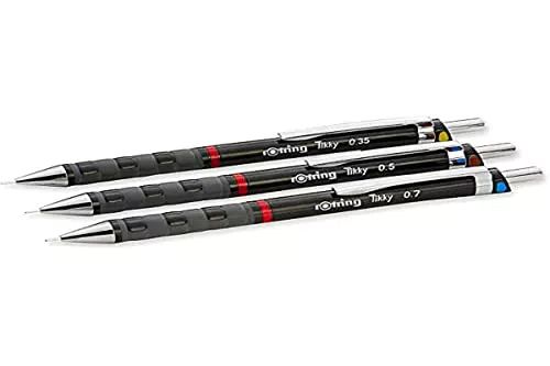 rOtring Tikky Druckbleistift Set, 0, 35mm, 0.5mm und 0