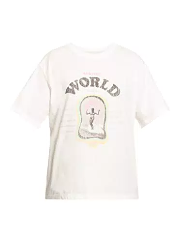 Roxy Moonlight Sunset - Oversized Boyfriend T-Shirt for Women - Oversize Boyfriend-T-Shirt - Frauen - XS - Weiss