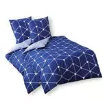 RUIKASI Bettwäsche 135x200 Polyester Baumwolle 4teilig Set - Bettbezug 135 x 200 Polycotton Set 4 teilig