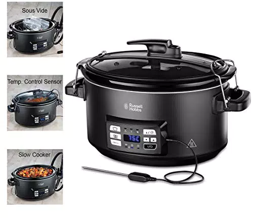 Russell Hobbs Multikocher 3-in-1 schwerer 6, 5l Keramik-Gartopf für opt. Temperaturverteilung 25630-56