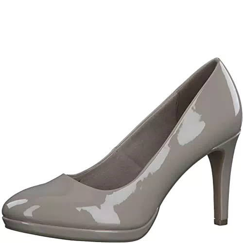 s.Oliver Damen 5-5-22401-20 Pumps, Taupe Patent 5 22401 20 344