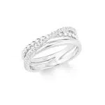 s.Oliver Damen Echtschmuck Ring Silber 925 Geschenkidee Muttertag Geburtstag