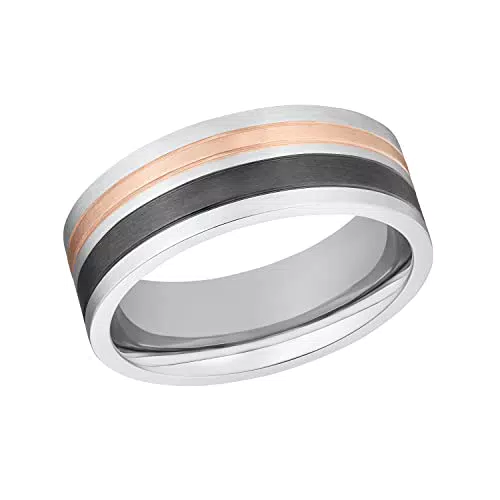 s.Oliver Ring Edelstahl Damen Ringe, Bicolor, Kommt in Schmuck Geschenk Box