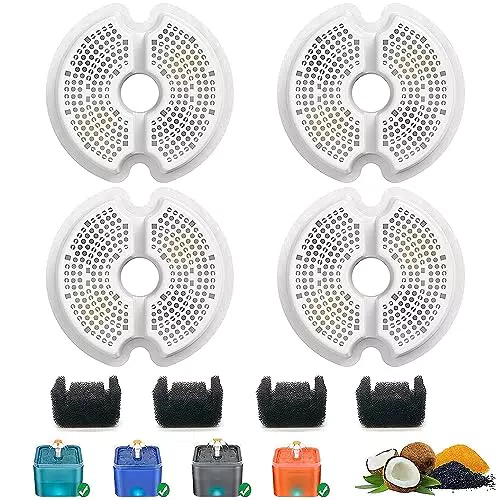 SAMANIJA 4 Pack Filter mit Vorfilter Schwämme Ersatz