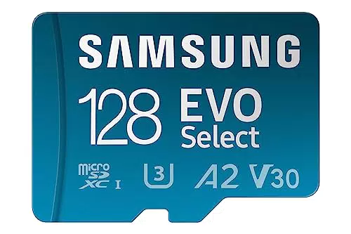 Samsung EVO Select microSD-Karte + SD-Adapter, 128 GB