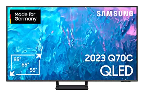 Samsung QLED 4K Q70C 65 Zoll Fernseher, Quantum Prozessor 4K