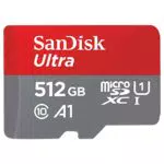 SanDisk Ultra 512GB microSDXC Memory Card + SD Adapter with A1 App Performance Up to 120 MB/s