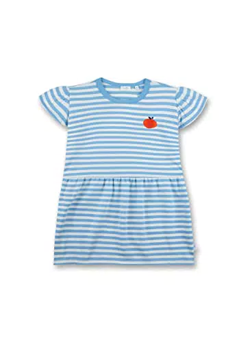 Sanetta Mädchen 126361 Kinderkleid, Blue Fog, 110