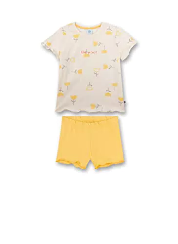 Sanetta Mädchen 233086 Pyjamaset, Creme, 92