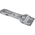 Scanpart 1100000017 Glaskeramikschaber zum Reinigen von Kochflächen/Ergonomisch geformter Griff mit Aufhängefunktion/silber