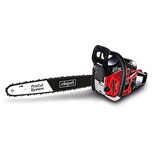 Scheppach Benzin Kettensäge CSH56 Motorsäge Motorkettensäge mit ProCut-Schwert / -Kette