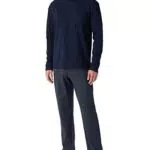 Schiesser Herren Schlafanzug lang - Nightwear Set, Blau_159633