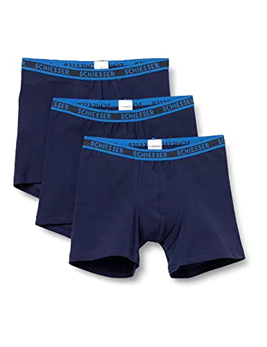 Schiesser Jungen 3 PACK Unterwäsche Boxershorts - 95/5 Organic Bio Baumwolle - Größe 92 bis 140