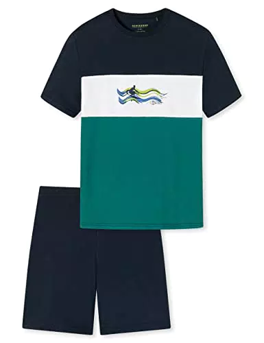 Schiesser Jungen Schlafanzug Set kurz - 100% Organic Bio Baumwolle - Größe 140 bis 176