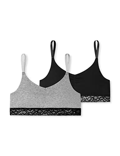 Schiesser Mädchen 2pack Bustiers Unterwäsche, Farbmix 1