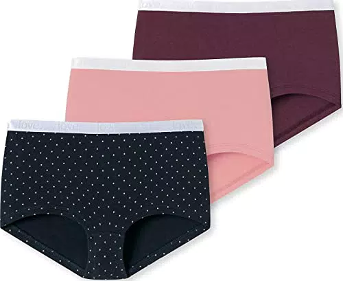 Schiesser Mädchen 3pack Shorts Unterwäsche, Sortiert 3