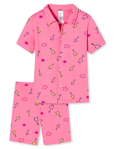 Schiesser Mädchen Pyjama Kurz Pyjamaset, pink, 116