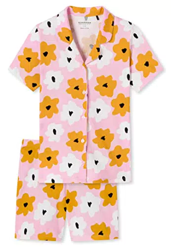 Schiesser Mädchen Pyjama Kurz Pyjamaset, rosa, 176