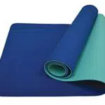 Schildkröt Yogamatte 4 mm BICOLOR, Navy-Mint, in Tragetasche