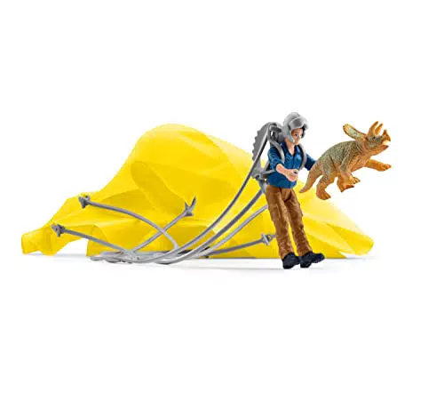 schleich 41471 Dino Fallschirmrettung, für Kinder ab 5-12 Jahren