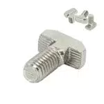 SCHMIDT systemprofile 10x Hammerschraube M8 16mm Nut 8 T-Schraube mit Steg Befestigungsmaterial Aluprofil-Zubehör