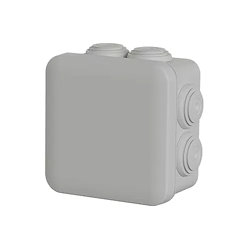 Schneider Electric ENN05004 Mureva BOX Abzweigdose, 5er Pack Aufputzdosen mit 7 Tüllen Ø20mm