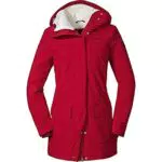 Schöffel Damen Ins. Parka Rotterdam L, wind- und wasserdichter Damen Parka mit verstellbarer Taille