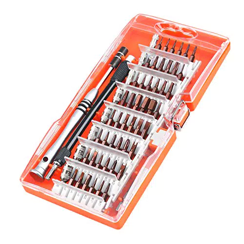 Schraubendreher Set, 60 in 1 S2 Stahl Feinmechaniker Schraubendreher Satz mit 56 Bits
