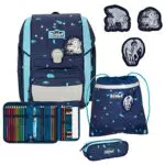 Scout Schulranzen Set Genius Exklusive LED Pegasus mit Turnbeutel