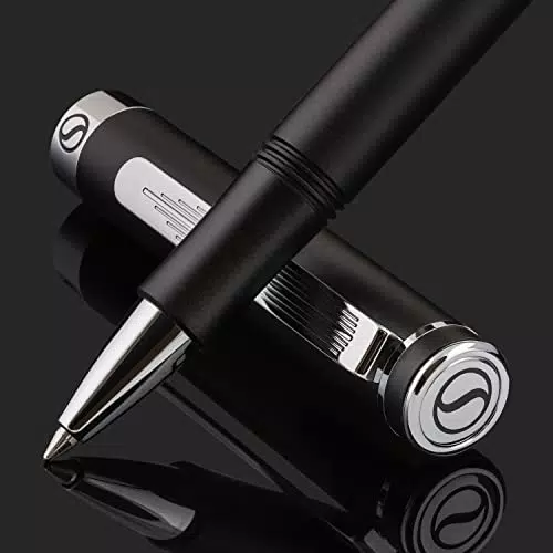 Scriveiner Schwarzer Kugelschreiber EDC Luxus Stift