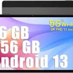 SEBBE Tablet 11 Zoll 2K Screen Android 13 Octa-Core 2.0 GHz 16GB RAM + 256GB ROM + TF 1TB Tablets / 2000 * 1200 Pixels / 10000 mAh / 8MP+20MP+2MP Makro/ 5G WiFi/Bluetooth 5.0 Metallgehäuse Braun