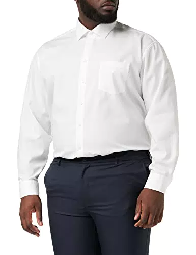 Seidensticker Herren Comfort Passform Bügelfrei Businesshemd