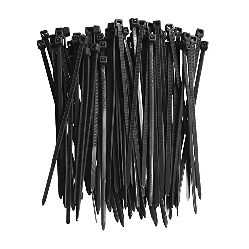 Selbstsichernde Kabelbinder 100 mm x 2, 5 mm schwarz 100 Stück Kabelbinder aus Kunststoff UV-beständig