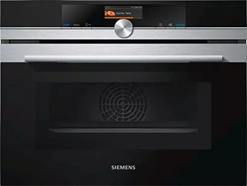 Siemens CM676G0S1 iQ700 Mikrowelle / 1000 W / 45 L Garraum / activeClean Selbstreinigungs-Automatik / Edelstahl