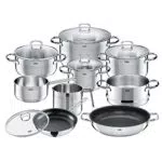 Silit Toskana Topfset induktionsgeeignet 10-teilig, Kochtopf Set mit Glasdeckel