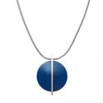 Skagen Damen Edelstahl Mesh Halskette SEA GLASS mit Karabinerverschluss