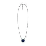 Skagen Damen Edelstahl Mesh Halskette SEA GLASS mit Karabinerverschluss