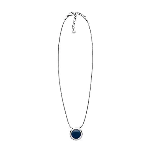 Skagen Damen Edelstahl Mesh Halskette SEA GLASS mit Karabinerverschluss