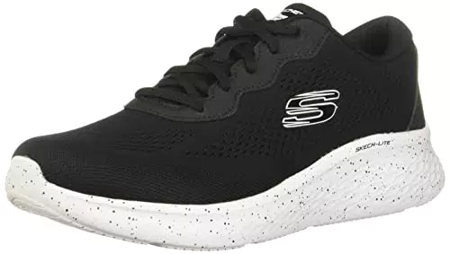 Skechers Damen 149990 BKW Sneaker, Schwarzes Netzgewebe