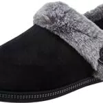 Skechers Damen Cozy Campfire - Fresh Toast Hausschuhe Pantoffeln 167219 Schwarz