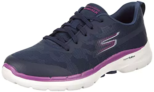 Skechers Damen Go Walk 6 Sneaker, Navy