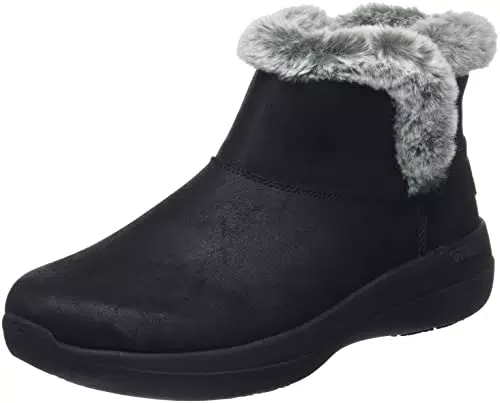 Skechers Damen Go Walk Stabilität Sneaker, Schwarz