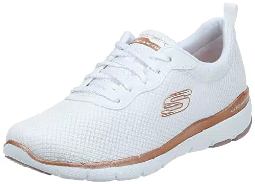Skechers Damen Sneaker, Weiches, flachgestricktes Netzgewebe