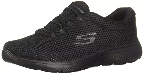 Skechers Damen Summits Sneaker, Schwarz