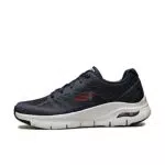 Skechers Herren Arch FIT-Charge Back Sports Shoes, Navy